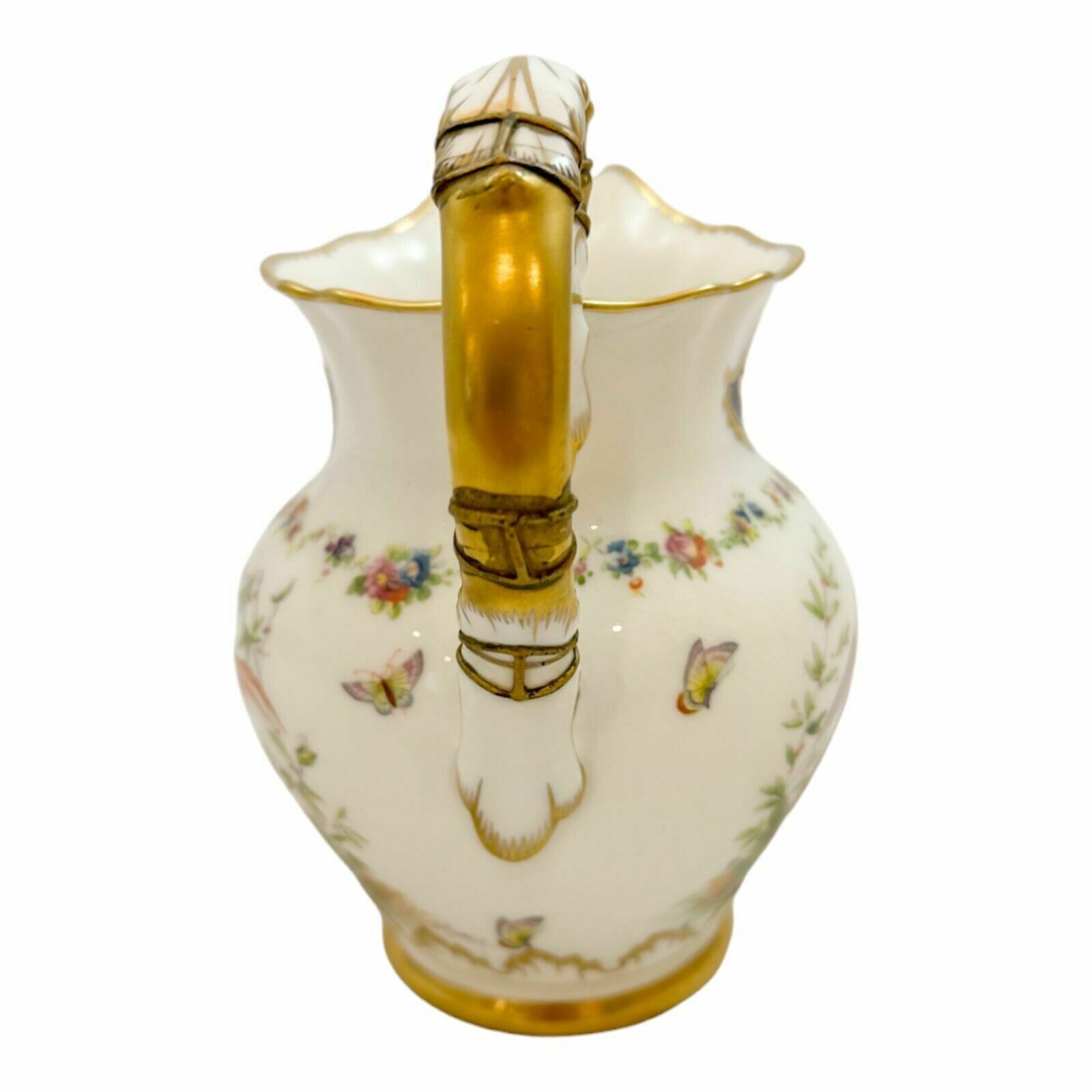 Antique Edwardian Royal Doulton Soft Paste Porcelain Bird Of Paradise Jug / Ewer photo Home Decor