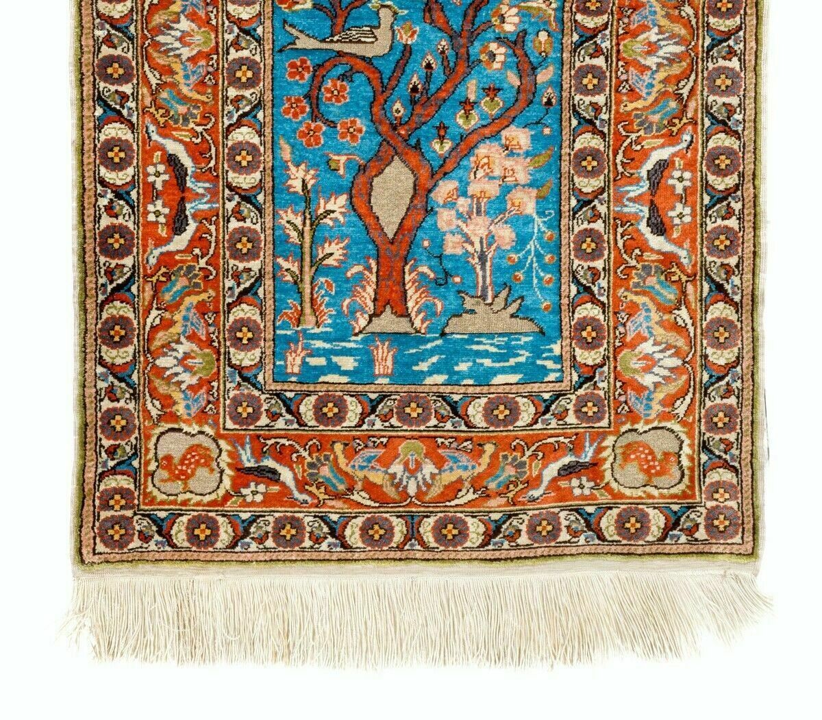 Silk And Metal Threat Kayseri Rug photo for sale