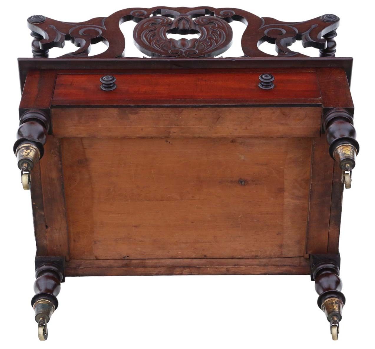 19th Century Mahogany Canterbury Magazine Rack   Fine Quality Antique photo buy