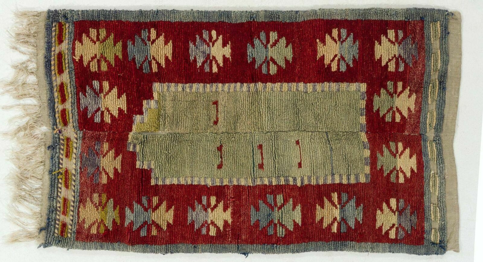 3.3x5.4 Ft One Of A Kind Hand Knotted Vintage Tulu Rug From Central Turkey photo 323.0