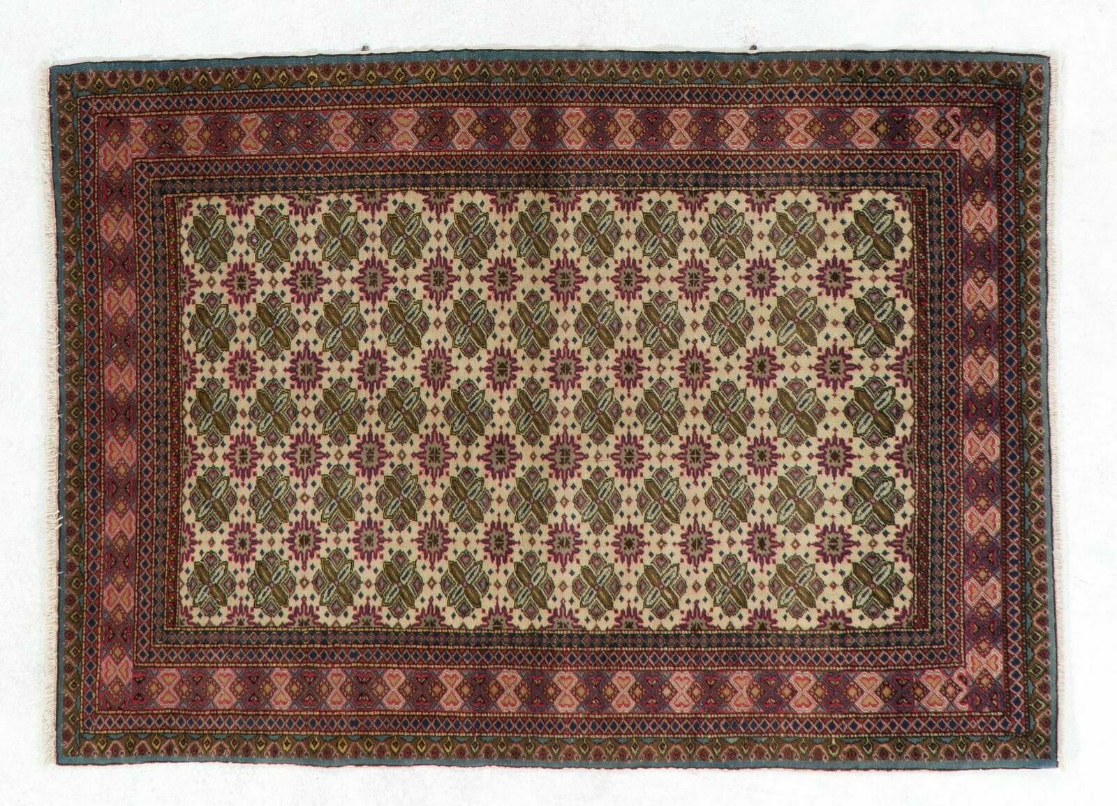 4x5.6 Ft Handmade Vintage Kayseri Rug. Great For Modern Office And Home photo 460.0