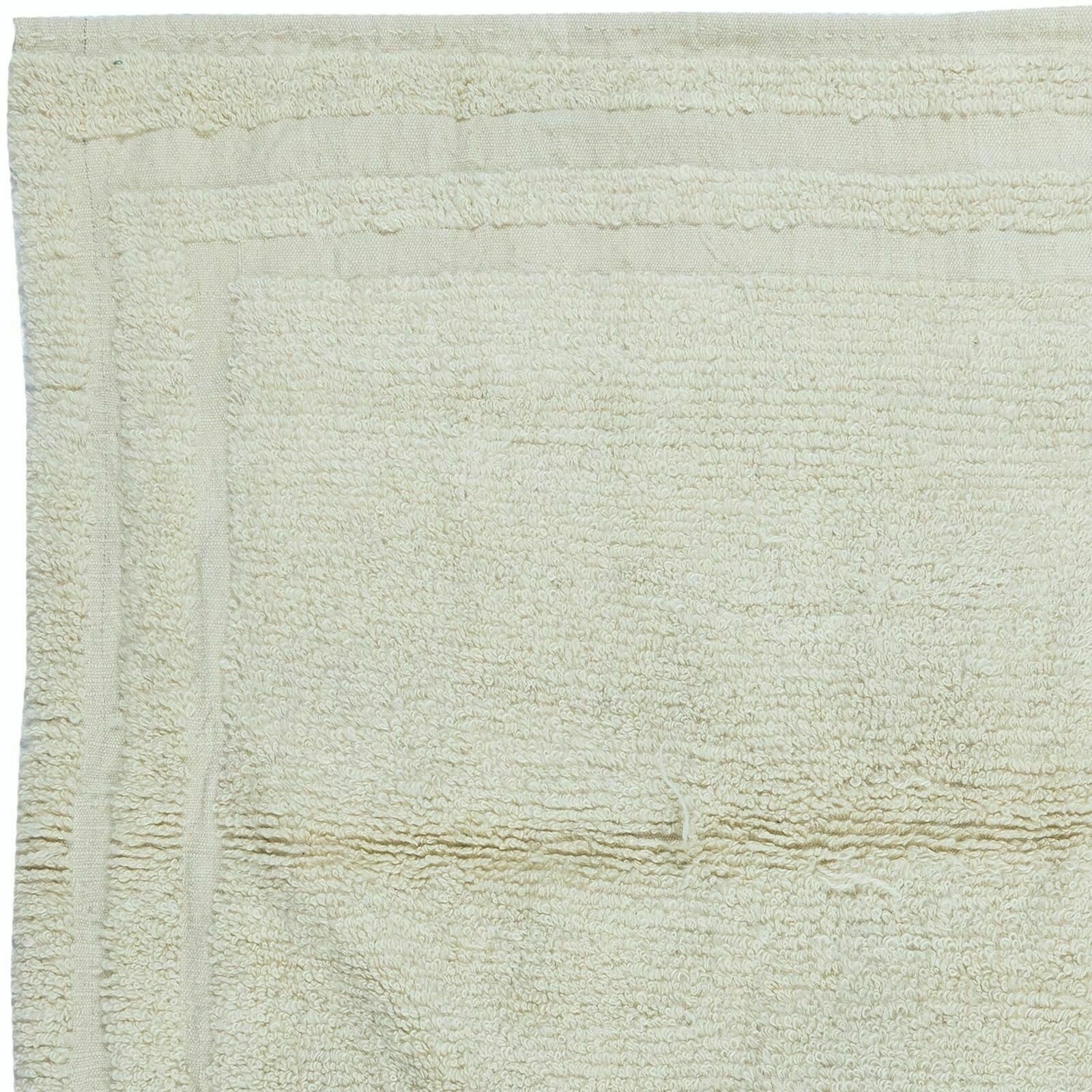3.7x3.8 Ft Minimalist Vintage Anatolian "Tulu" Rug, 100% Natural Wool photo Textiles