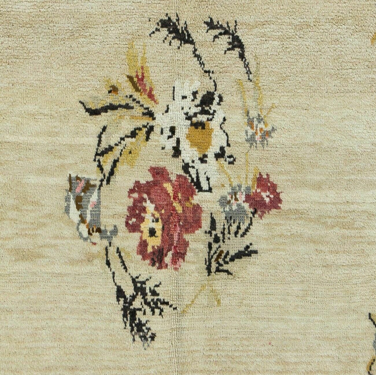 4.6x7.3 Ft Fine Hand Knotted Vintage Floral Rug From Konya photo Textiles