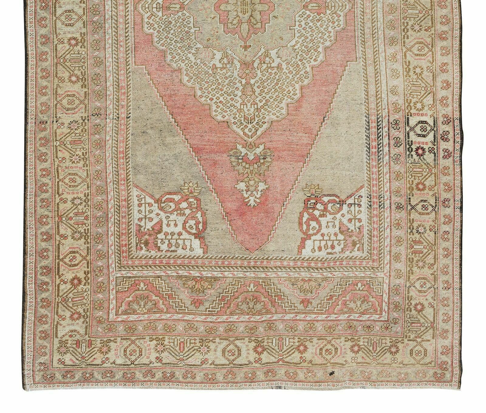 Handmade Tribal Rug, Room Size Vintage Anatolian Village Carpet photo 733.0