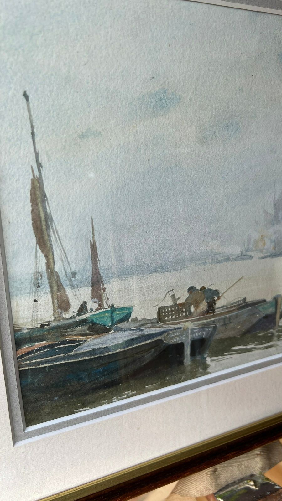 William Tatton Winter Rba Original Antique Signed Watercolour Painting [Depicts Sailing Boats] photo Art