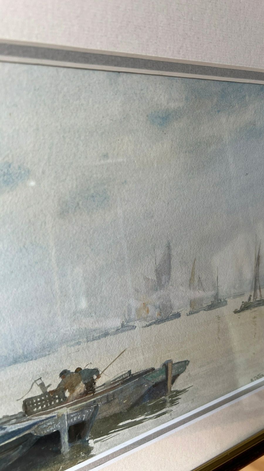 William Tatton Winter Rba Original Antique Signed Watercolour Painting [Depicts Sailing Boats] photo 159.0