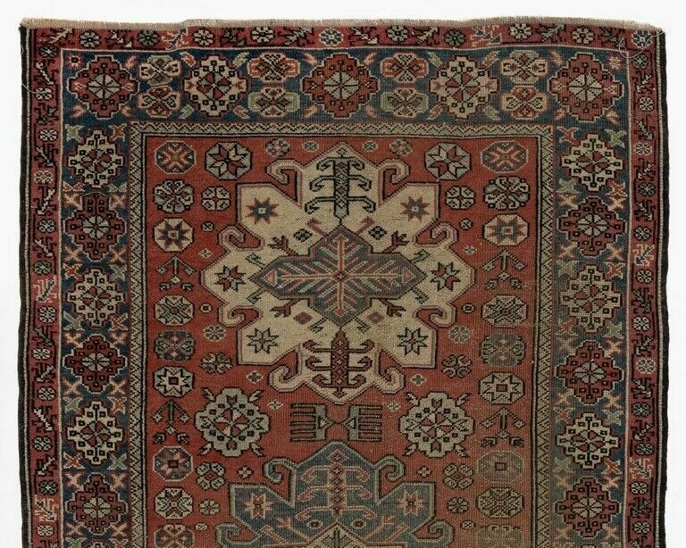 Traditional Vintage Handknotted Anatolian Village Rug With Medallions photo furniture