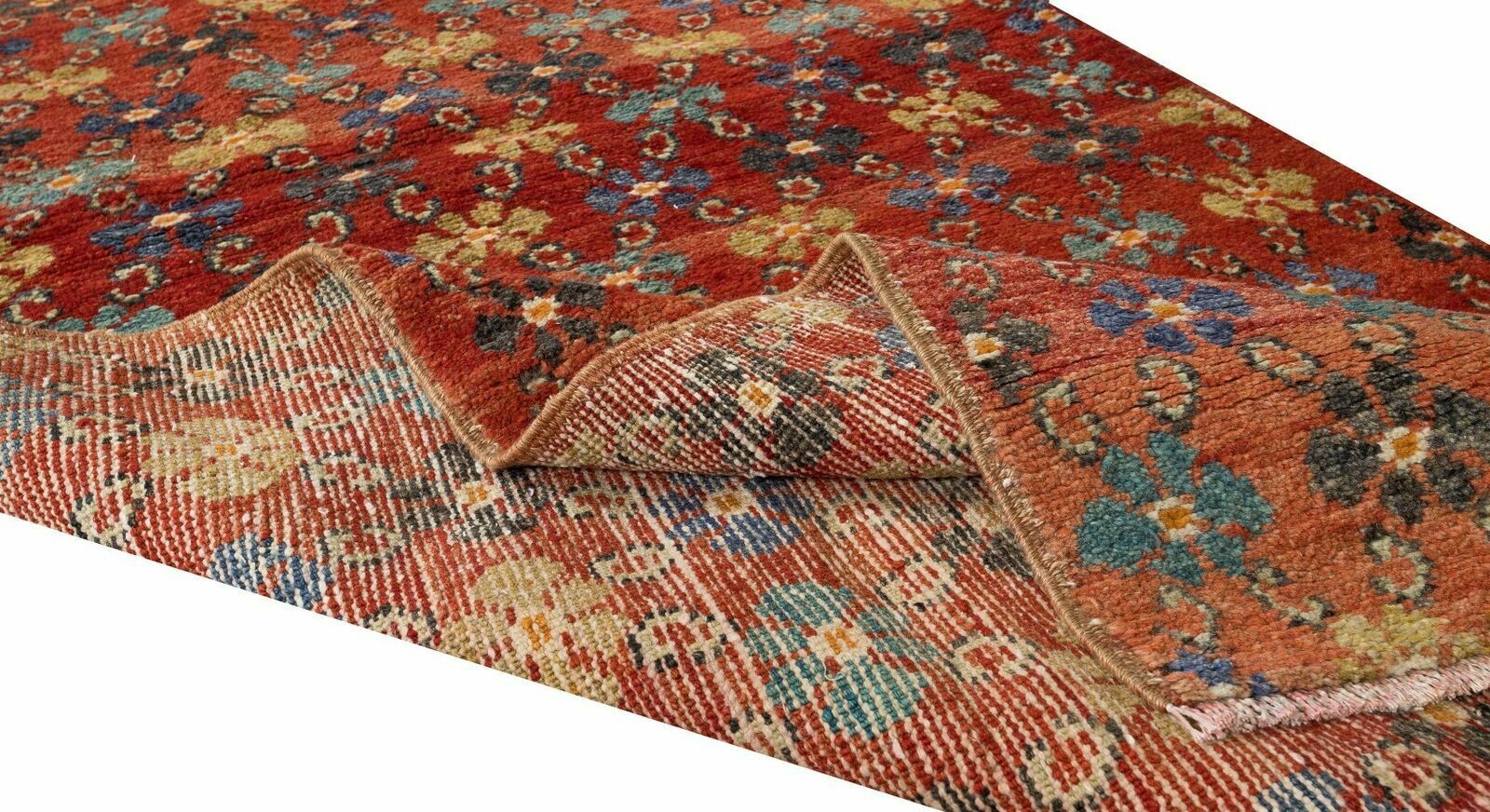 3.2x9.2 Ft Handmade Vintage Turkish Runner Rug For Hallway Decor photo for sale