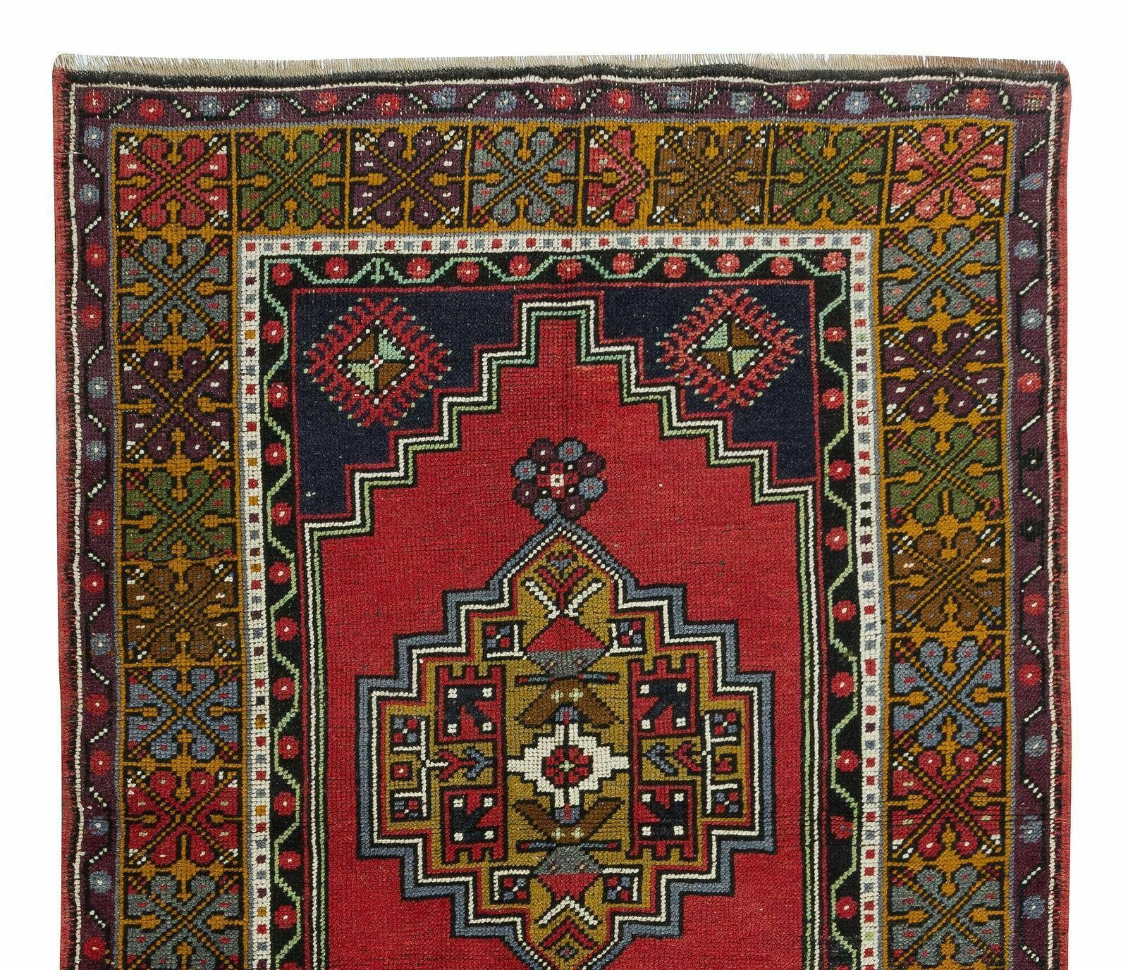 3.8x6.7 Ft One Of A Kind Turkish Rug, Handmade Tribal Carpet With Bohemian Style photo Textiles