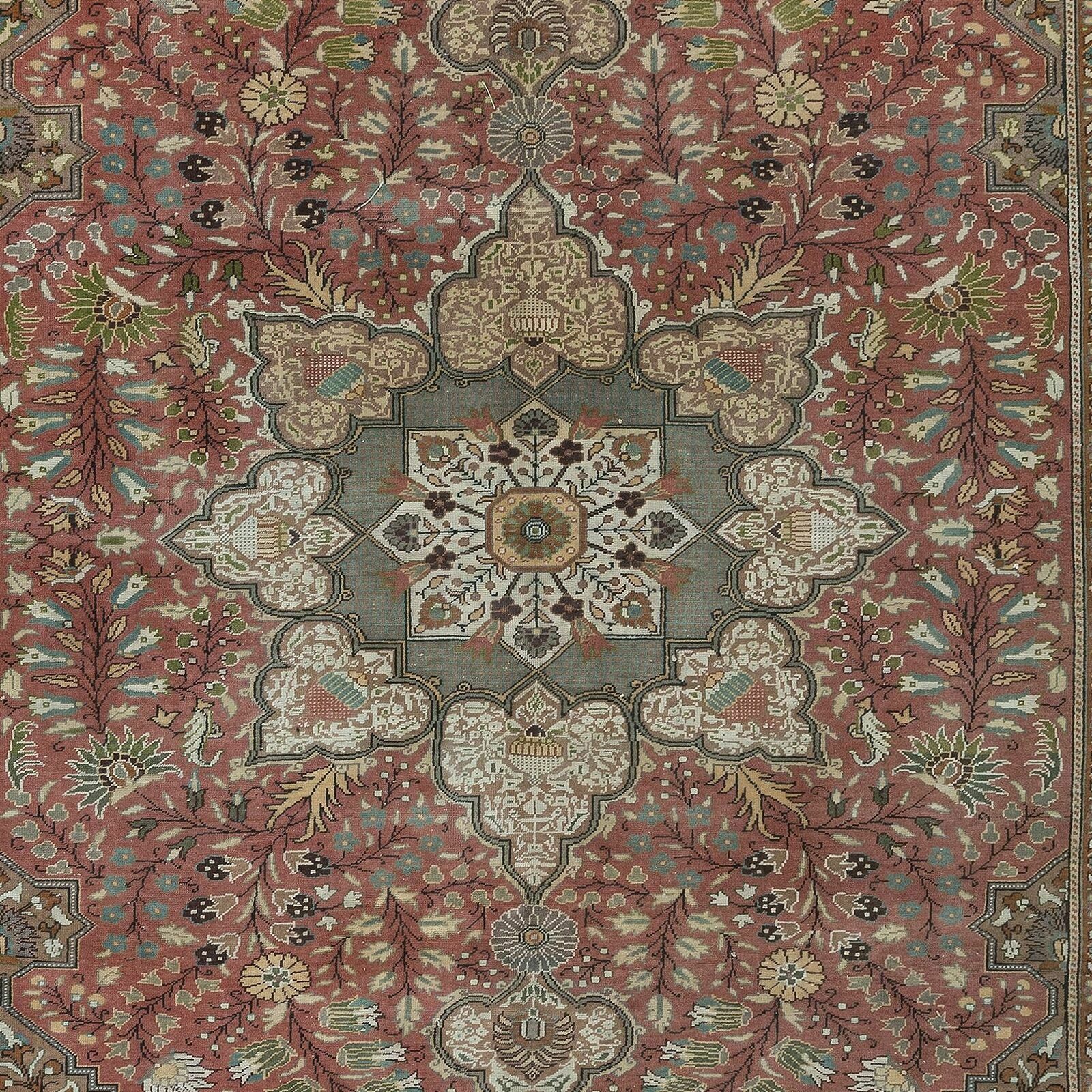 6.3x9.7 Ft Exceptional Vintage Oriental Rug, All Wool, Handmade Turkish Carpet photo 1394.0