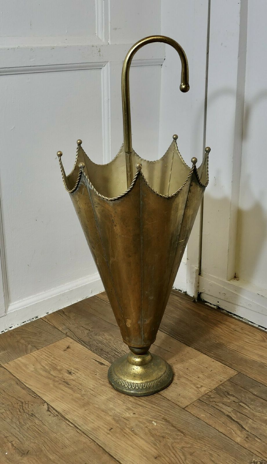 Umbrella Shaped Brass Umbrella Stand photo furniture