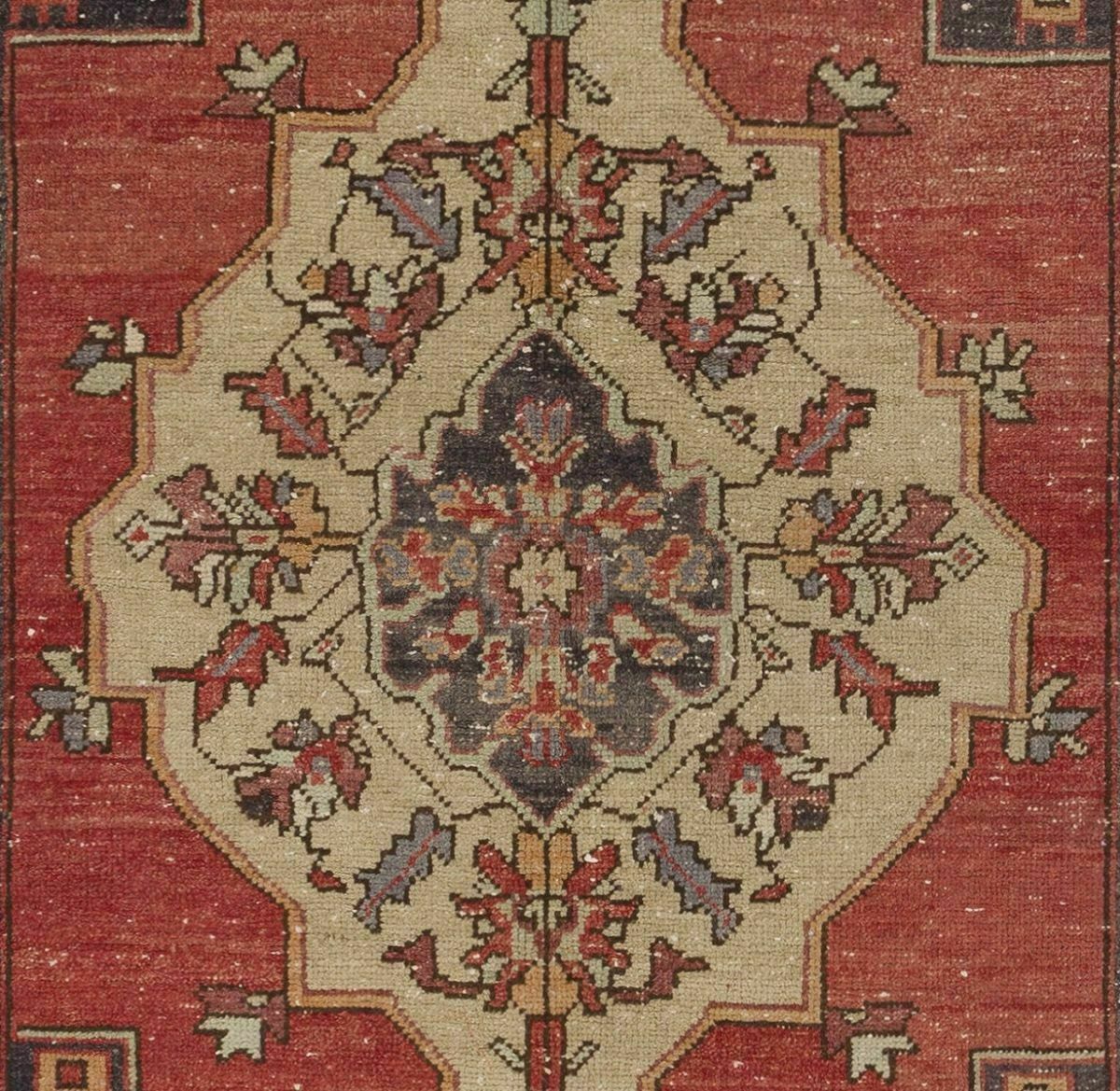 4x8.4 Ft Handmade Vintage Anatolian Village Rug, Traditional Wool Oriental Rug photo Textiles