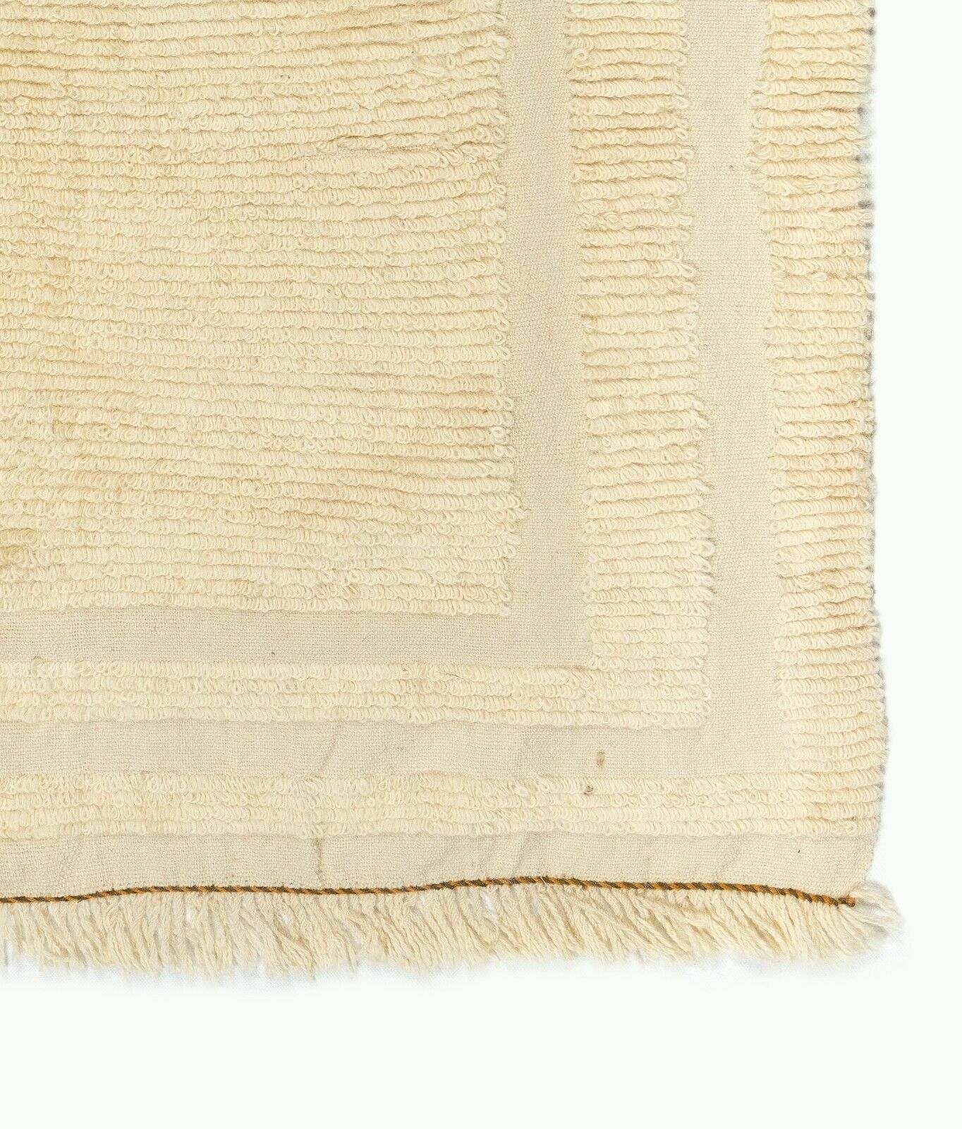 3.5x4 Ft Vintage Turkish Tulu Rug, 100% Natural Wool photo 262.0