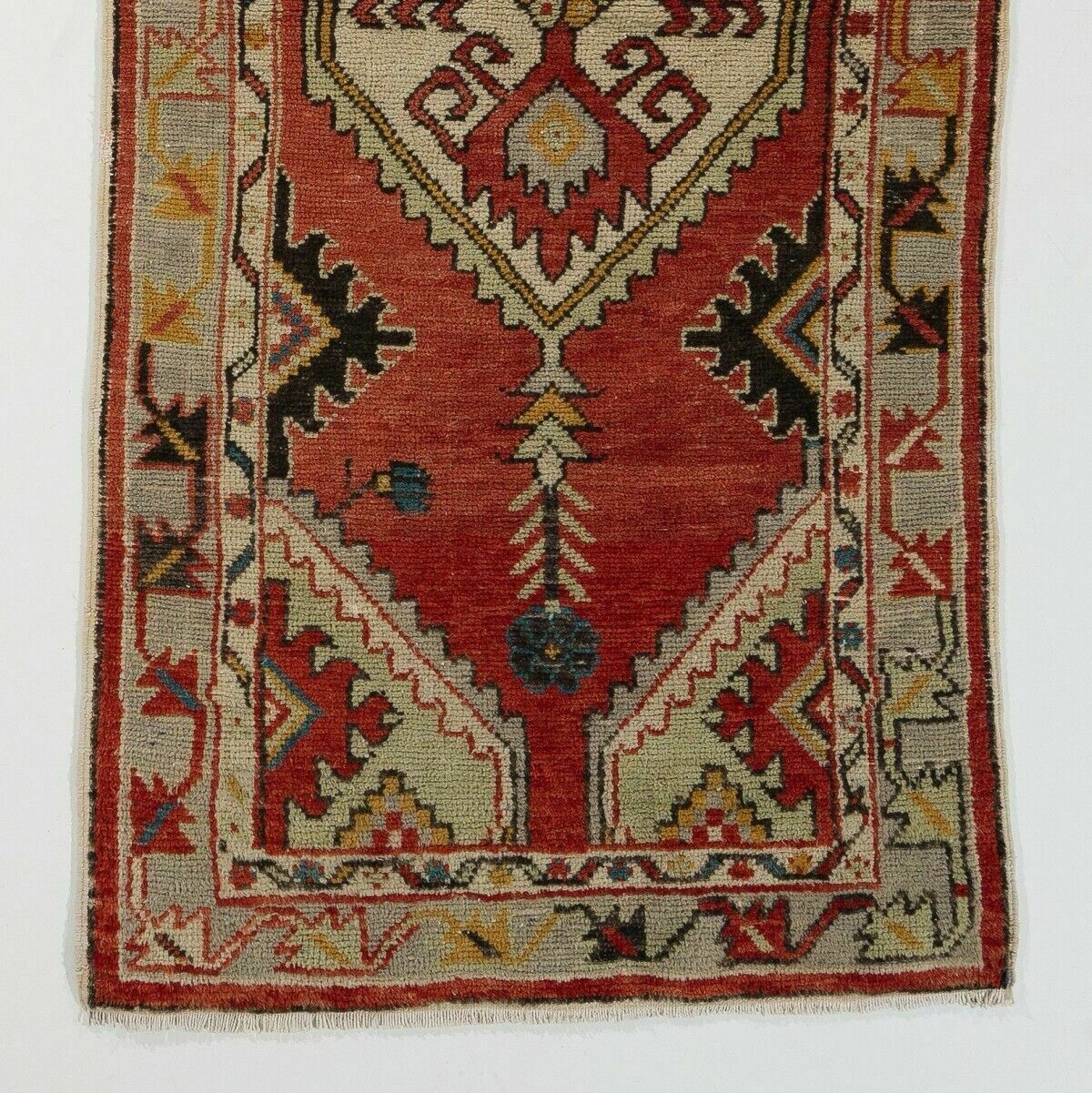 2.7x5.7 Ft 1960's Hand Made Oriental Accent Rug, Vintage All Wool Tribal Carpet photo for sale