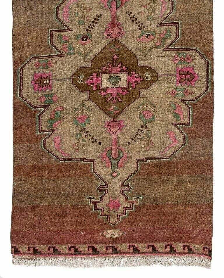 One Of A Kind Vintage Handmade Turkish Runner Rug For Hallway Decor photo Textiles