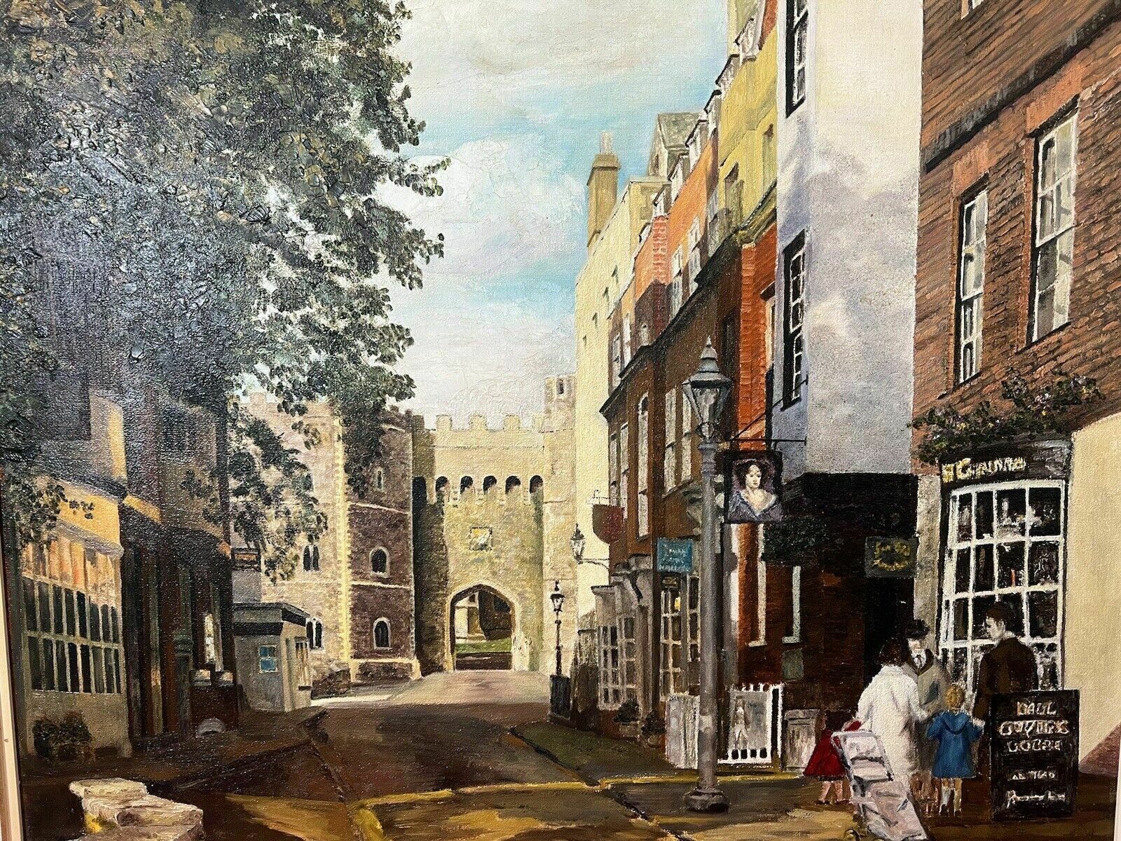 20th Century Fine Art Cityscape Of York By Artist Jean Webster photo furniture