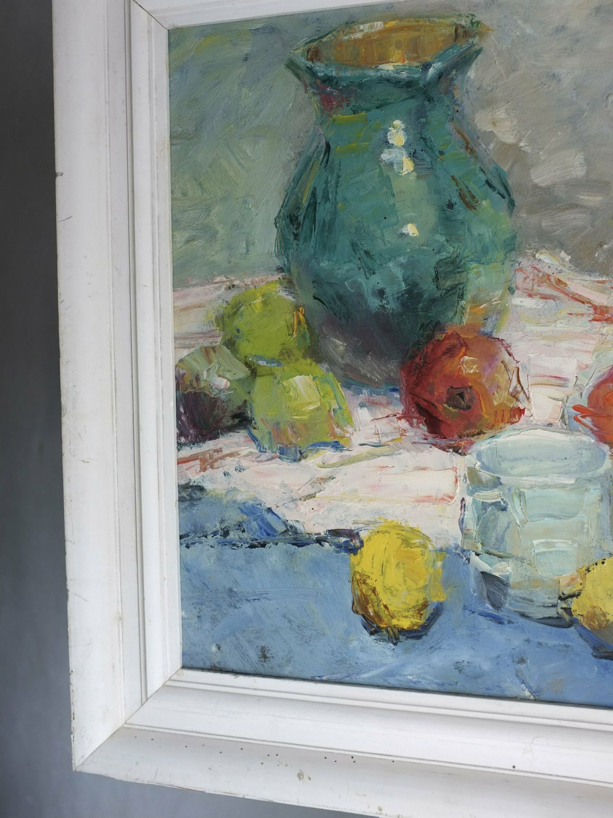 photo furniture Vintage Still Life Oil Painting | Leonid Moshenkov | 1980s
