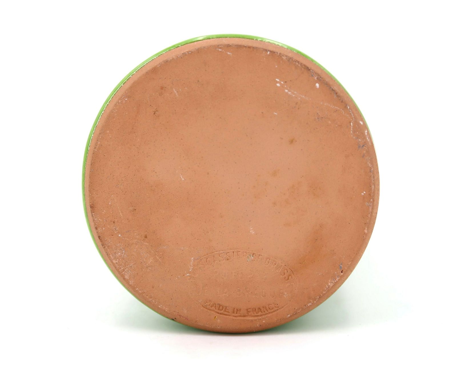 French Green Ceramic Vase Bottle By Paul Badié, Poterie De La Brague, Plascassier De Grasse, 1970s / Georges Jouve Style, Ruelland, Modern photo 417.0