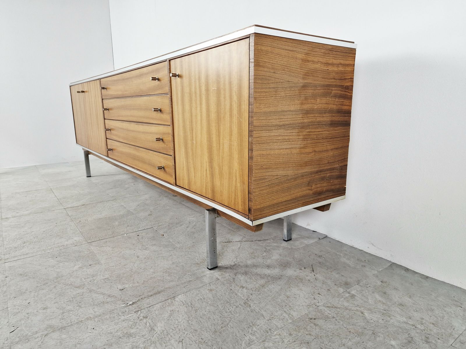 Vintage Sideboard By Pieter De Bruyne For Al Meubel, 1960s photo for sale