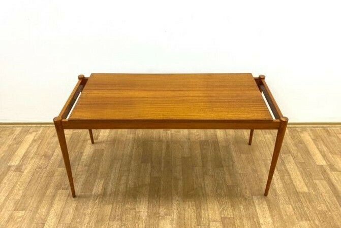 Mahogany Coffee Table By Drevotar, Czech Mid Century 1960s photo furniture