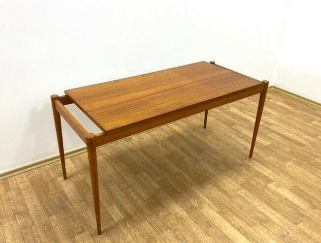 Mahogany Coffee Table By Drevotar, Czech Mid Century 1960s photo for sale