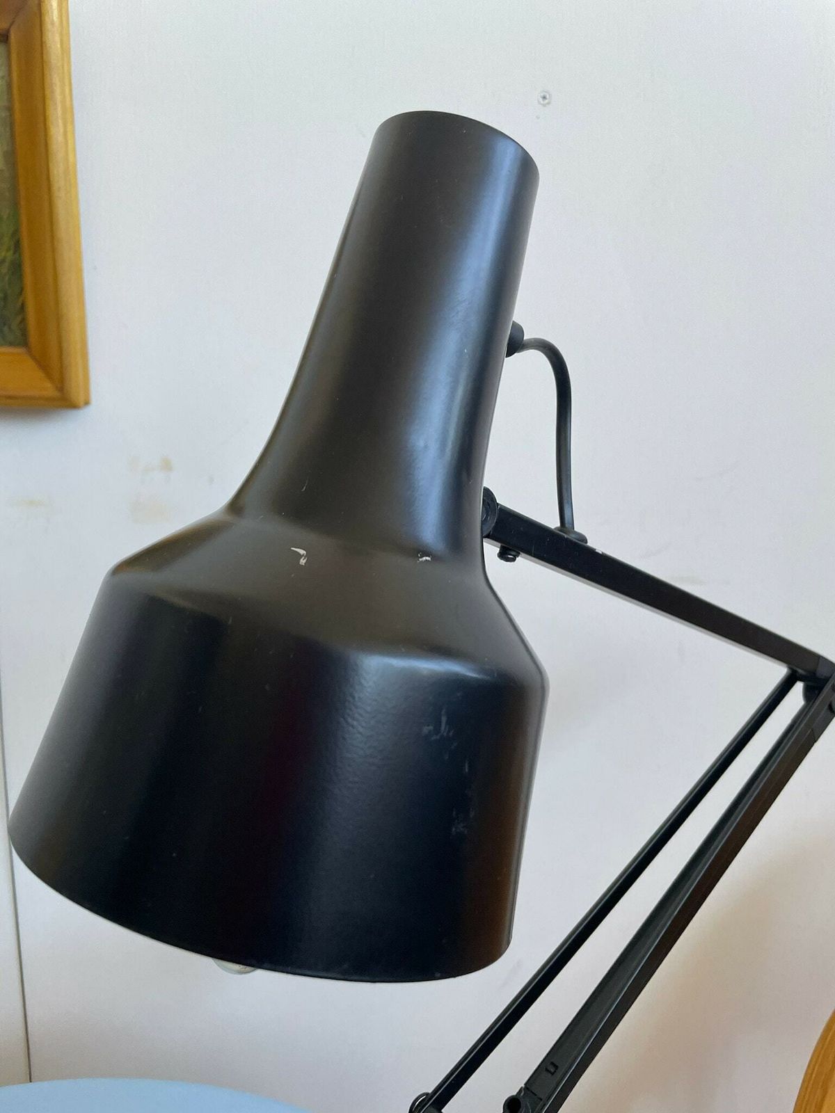 Vintage Black Industrial Task Lamp By Impega Anglepoise Desk Light photo furniture