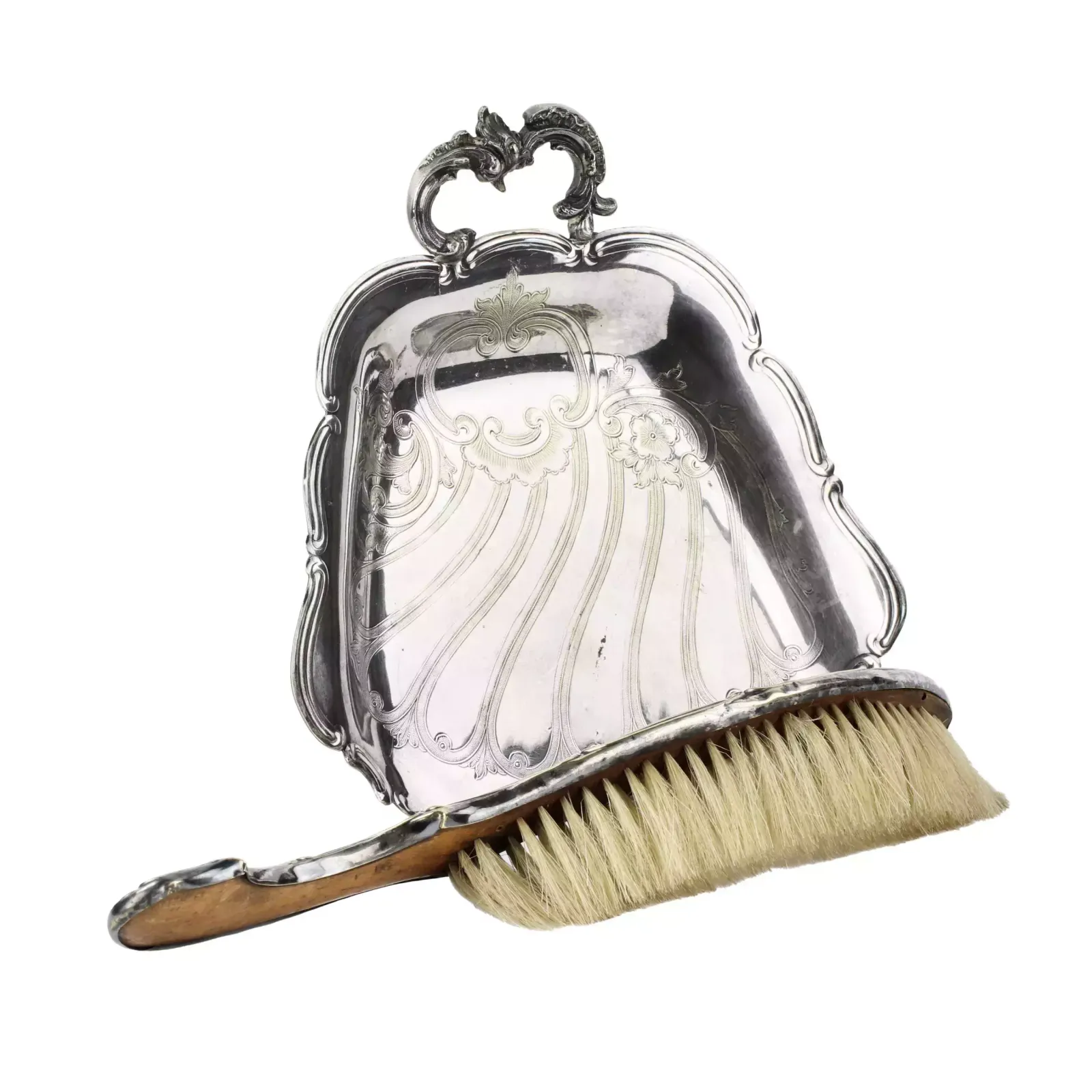 Silver Plated Set For Cleaning Crumbs From The Table photo 193.0