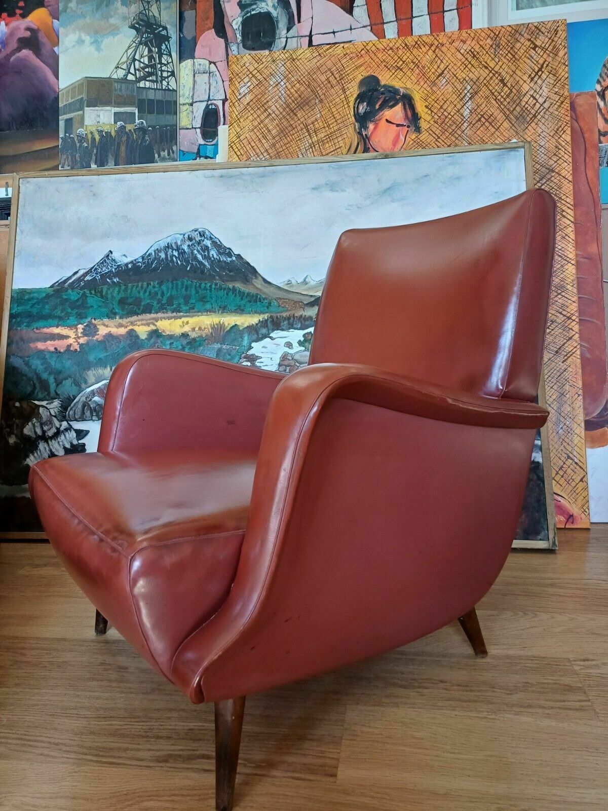 Carlo De Carli Armchair Model 806 By Cassina Italy 1950s Mid Century 2 Available photo 1095.0