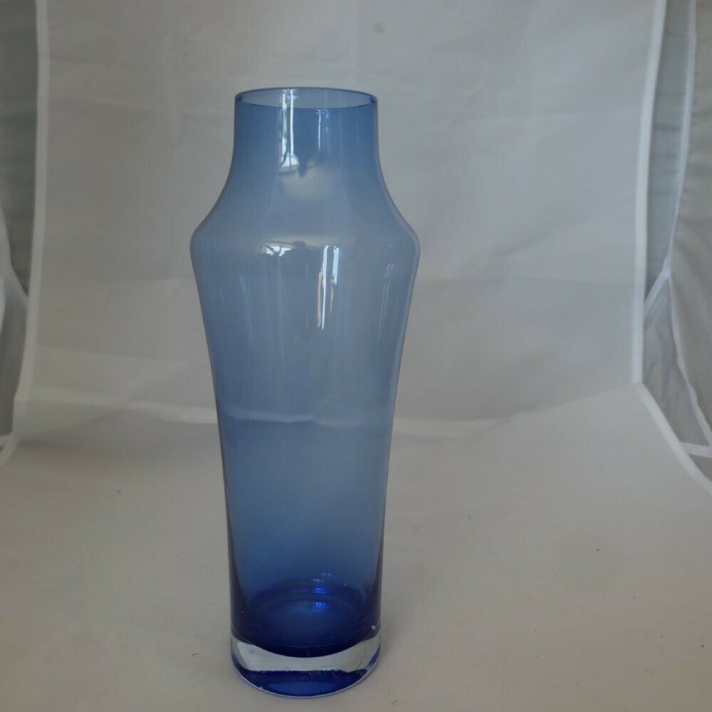 1960s Blue Glass Vase By Tamara Aladin For Riihimäen Lasi Oy
