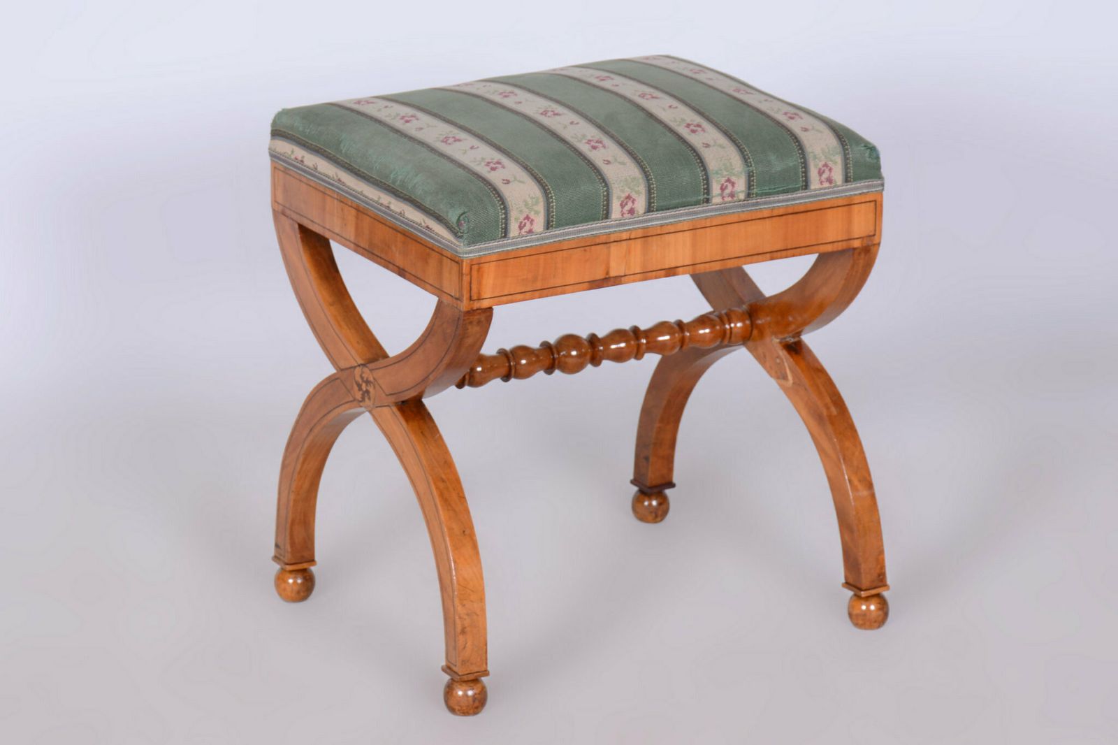 Restored Biedermeier Armchair, Beech, Oak, Cherry, Austria, 1830s photo for sale