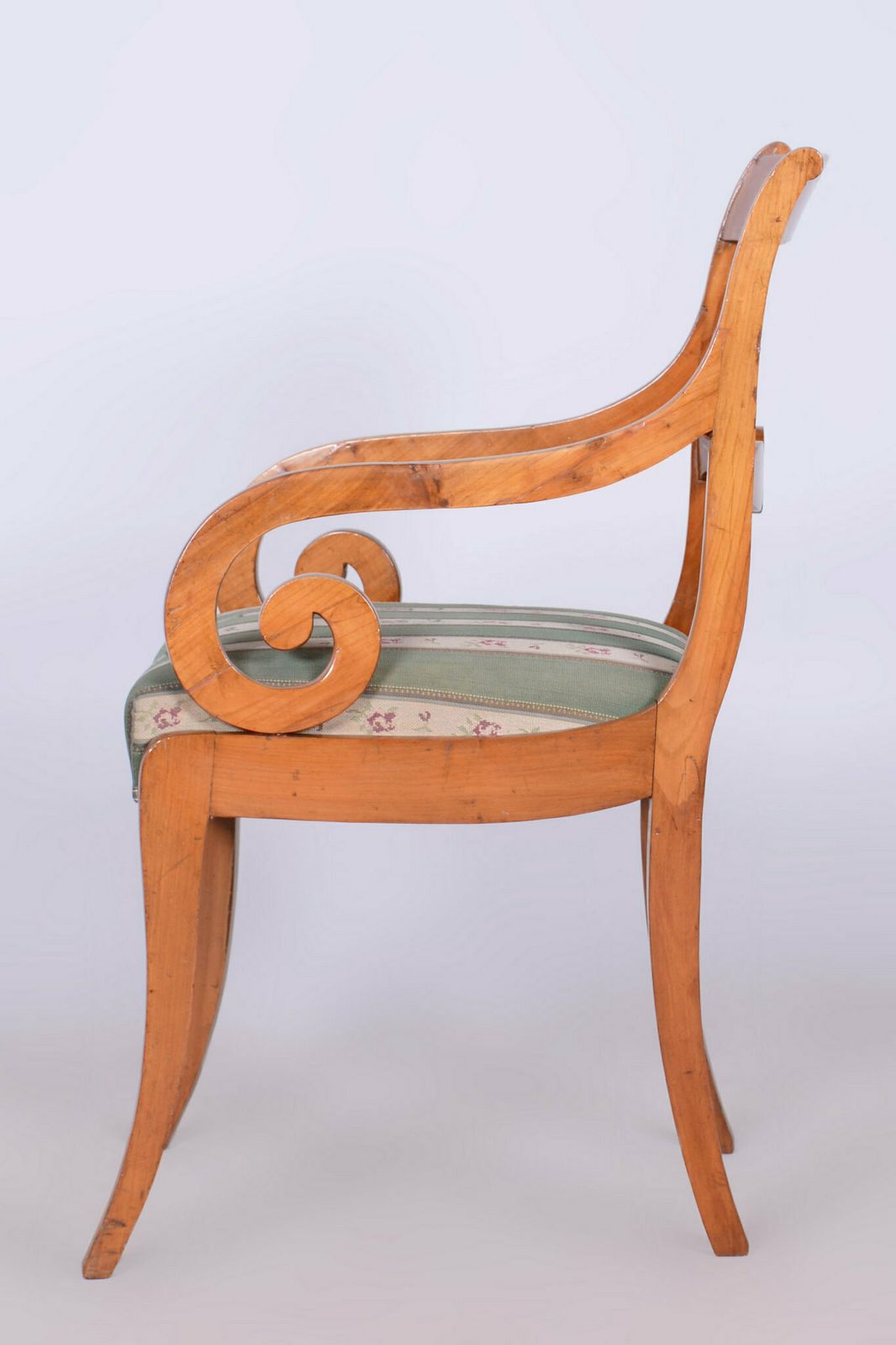 Restored Biedermeier Armchair, Beech, Oak, Cherry, Austria, 1830s photo vinterior