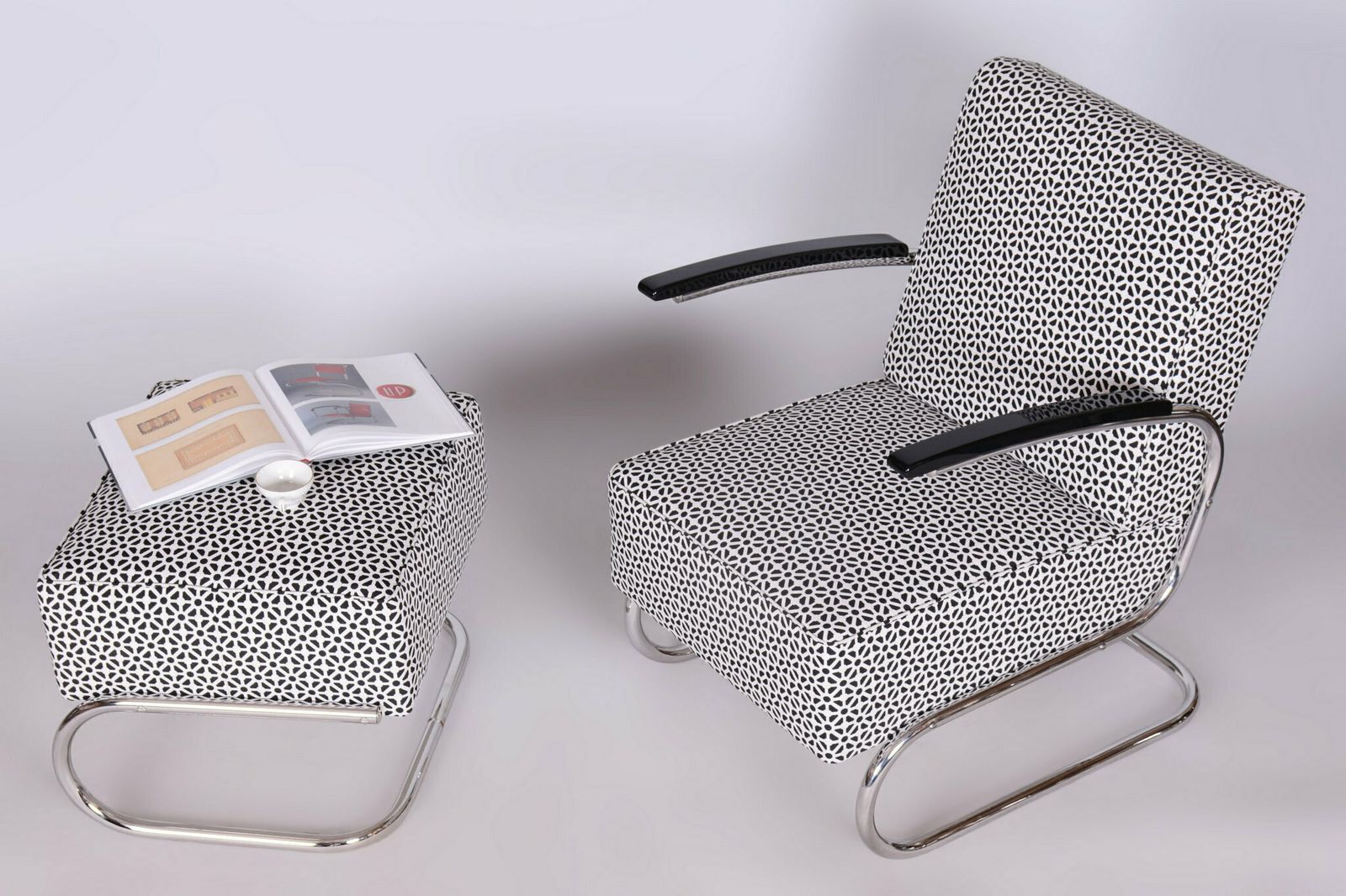 Restored Bauhaus Armchair, By Mücke Melder, Steel, Czech, 1930s photo 2050.0