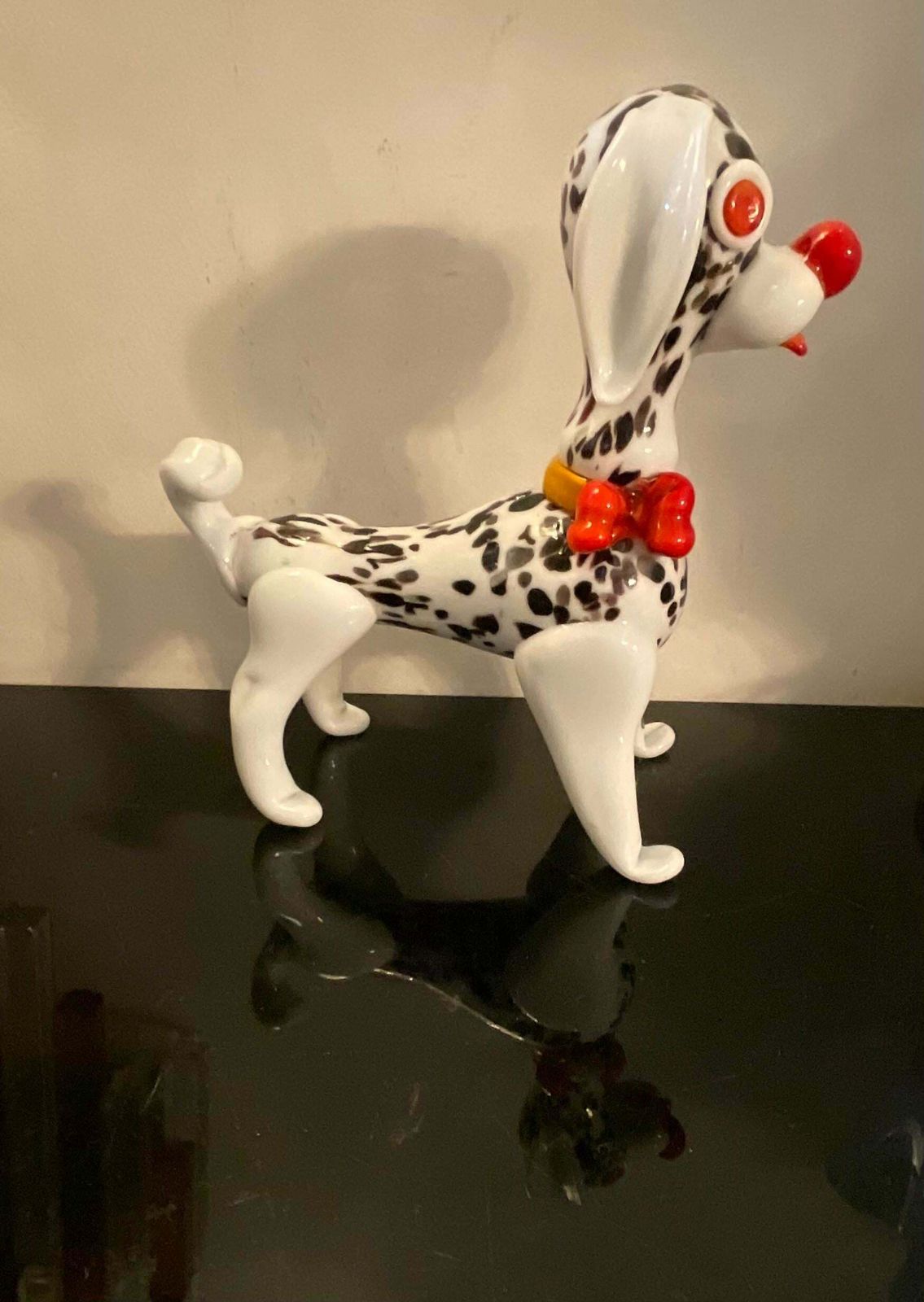 Dalmatian Dog In Murano Glass   Made In Italy 1970   Attributed To Vistosi photo Home Decor