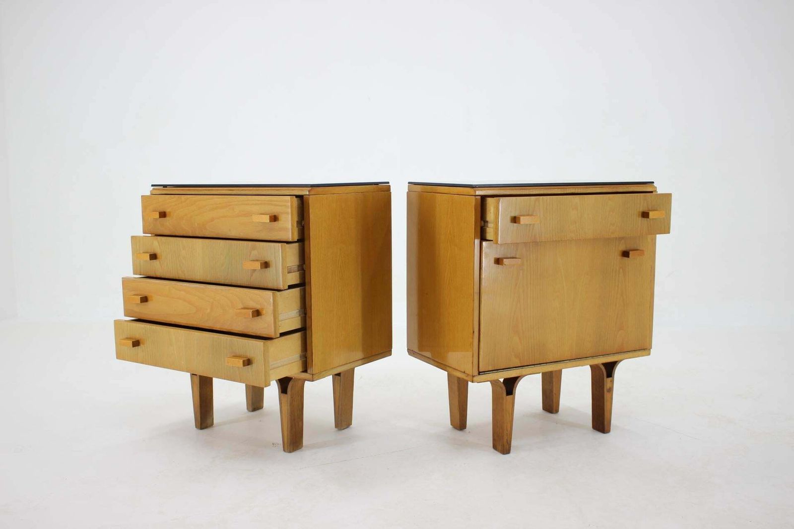 1960s Frantisek Mezulanik Pair Of Chest Of Drawers, Czechoslovakia photo vinterior