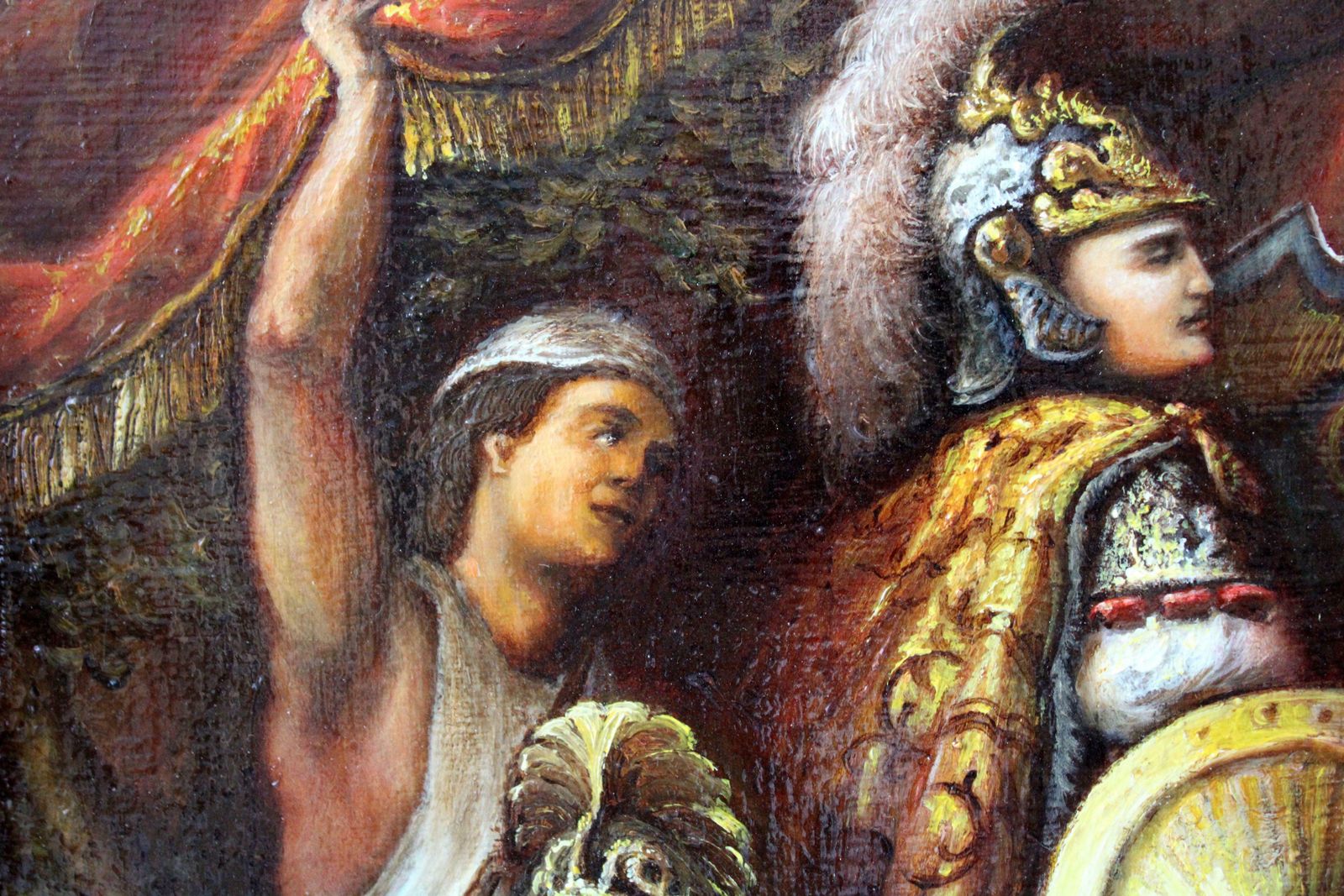 Yuri Safonoff Caesar On His Way To Pompeii. 1999, Canvas, Oil, 40x50 Cm photo Art