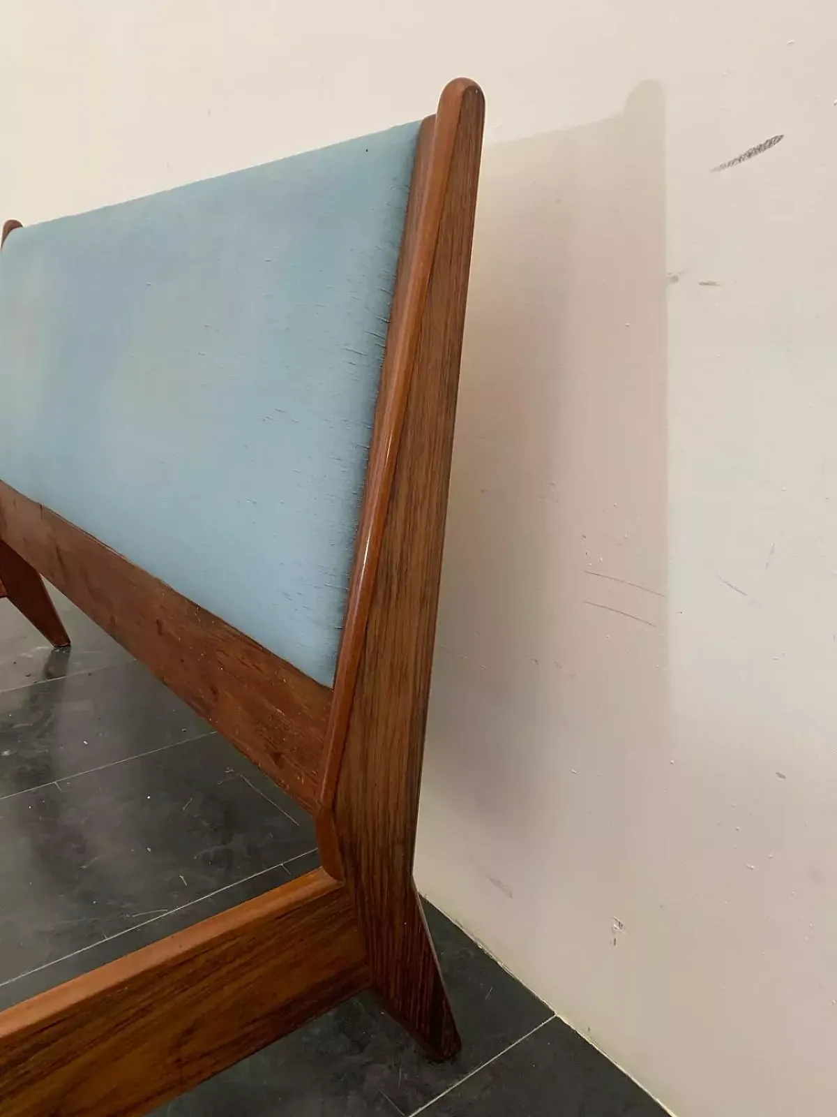 Rosewood And Fabric Bed By Frauflex, 1960s photo 5490.0