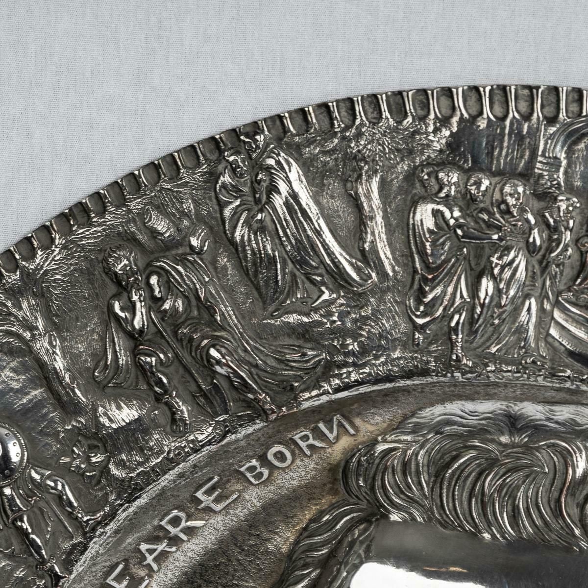 19th Century Victorian Silver Plated Shakespeare Charger, Elkington C.1850 photo for sale