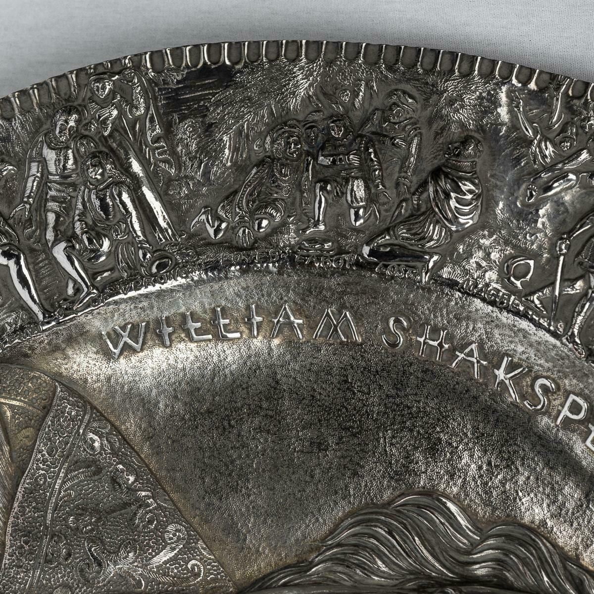photo for sale 19th Century Victorian Silver Plated Shakespeare Charger, Elkington C.1850