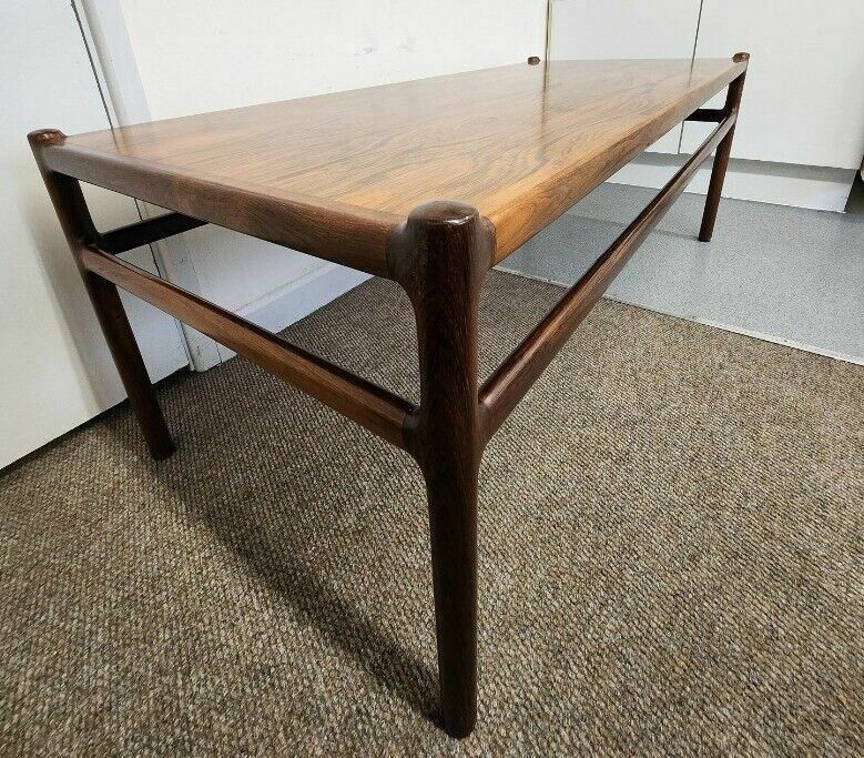 Danish Coffee Table In Rosewood By Johannes Andersen For Cfc Silkeborg photo vinterior