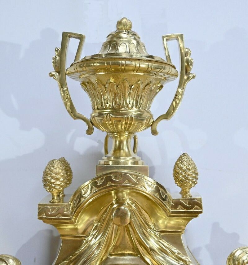 Important Wall Cartel In Gilt Bronze, Maison Prosper Roussel – Mid 19th Century photo vinterior
