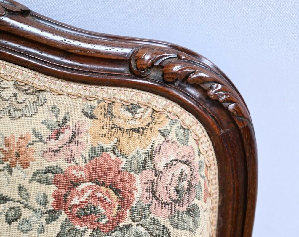 Suite Of 4 Rosewood Chairs, Louis XV Style, Napoleon III Period – Mid 19th Century photo vinterior