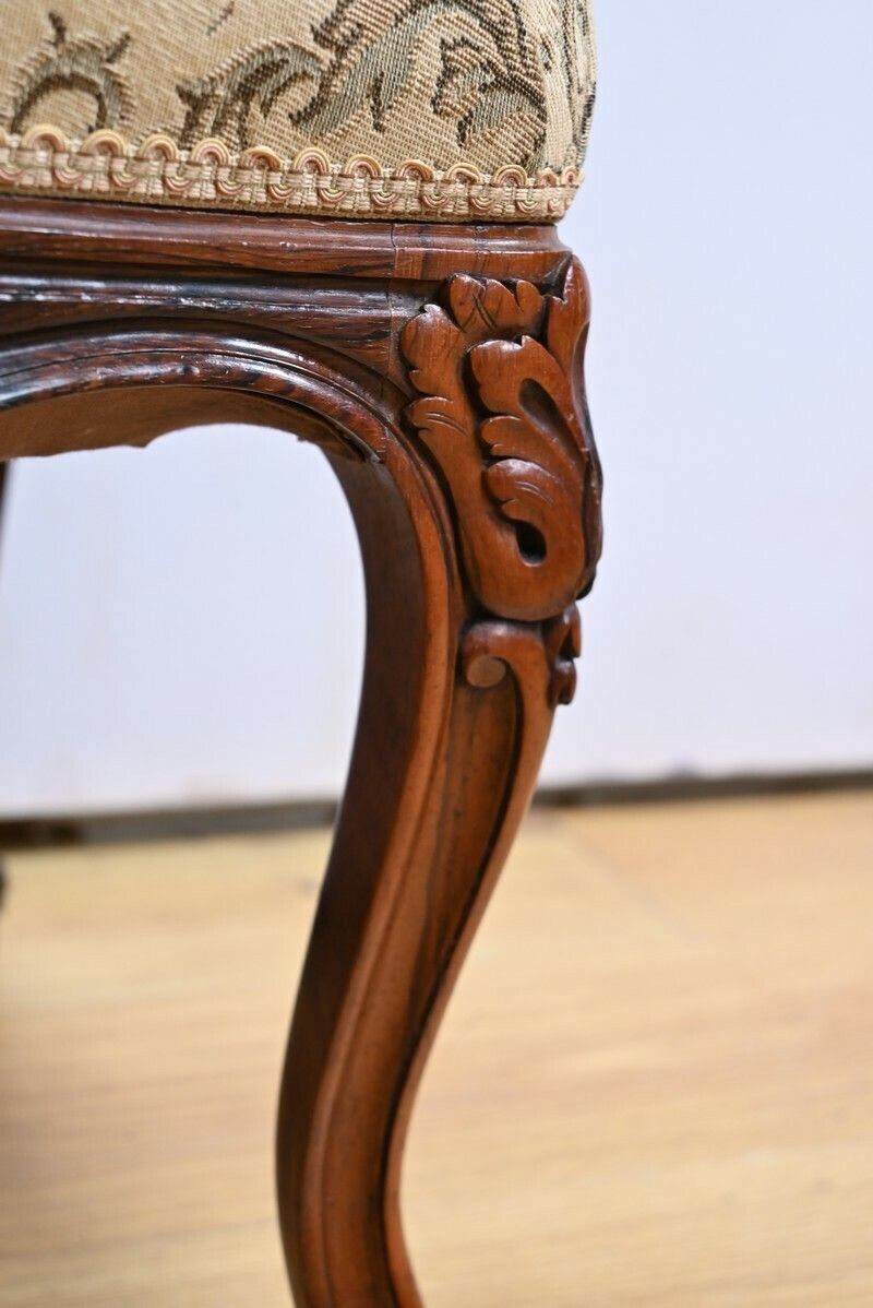photo vinterior Suite Of 4 Rosewood Chairs, Louis XV Style, Napoleon III Period – Mid 19th Century