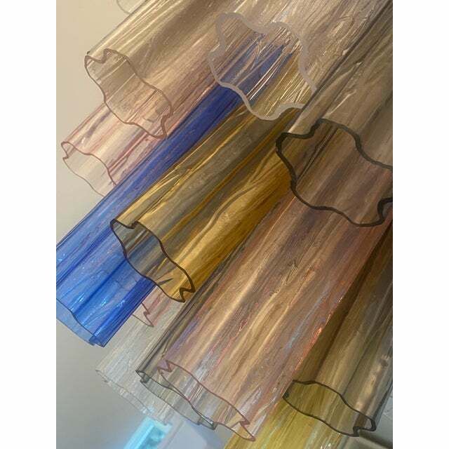 Lighting Contemporary Modern "Tronco" Murano Glass Sputnik Chandelier Venini Style photo