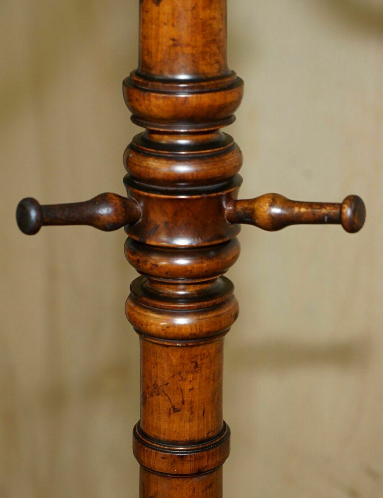 Super Rare Original Antique Victorian Circa 1880 Thonet Bentwood Coat Rack Stand photo buy