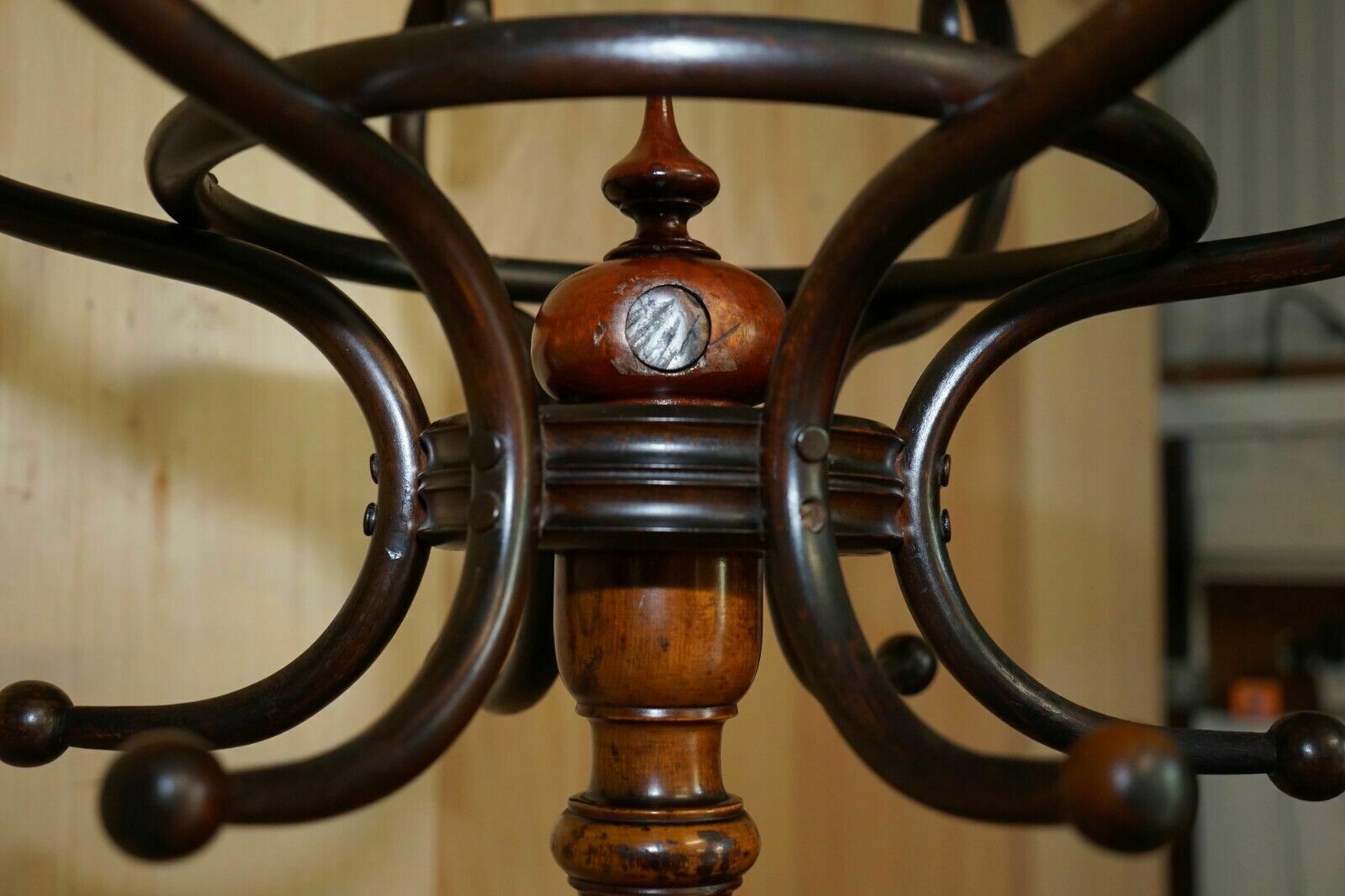 photo for sale Super Rare Original Antique Victorian Circa 1880 Thonet Bentwood Coat Rack Stand