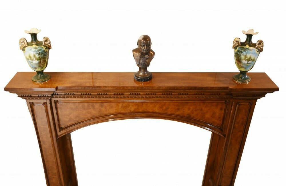 Home Fixtures Regency Fire Surround Fireplace Walnut Mantle photo