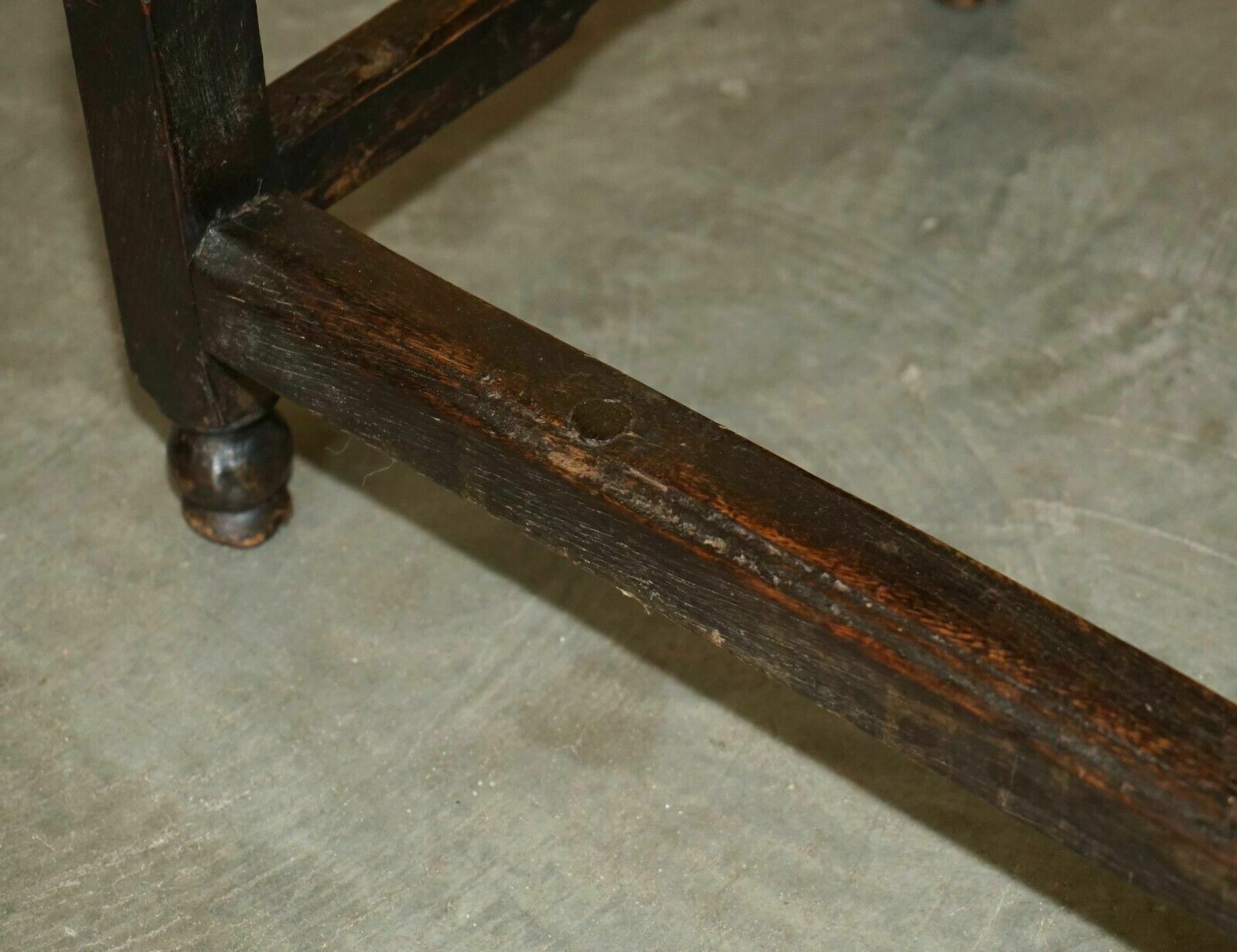 Antique English 18th Century Jacobean Centre Table With Ornately Carved Apron photo buy