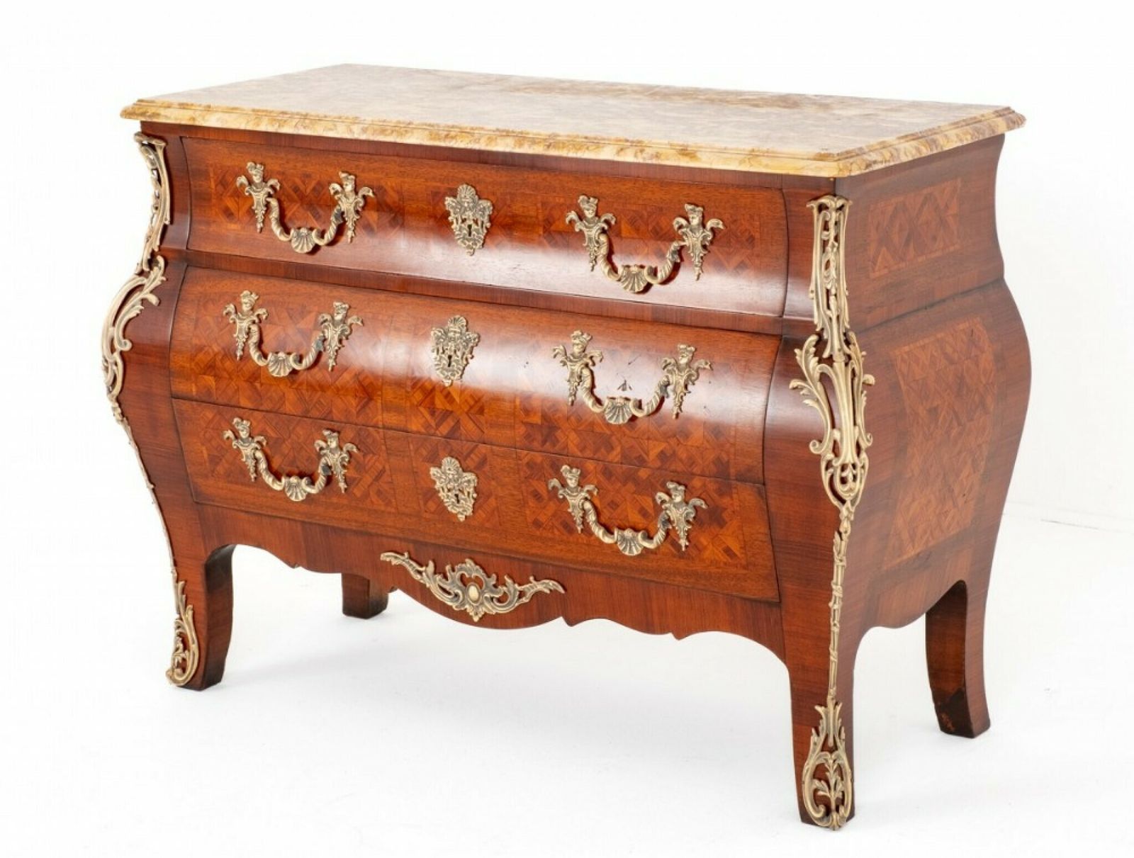 photo furniture Louis XVI Bombe Commode Antique French Chest Drawers 1900