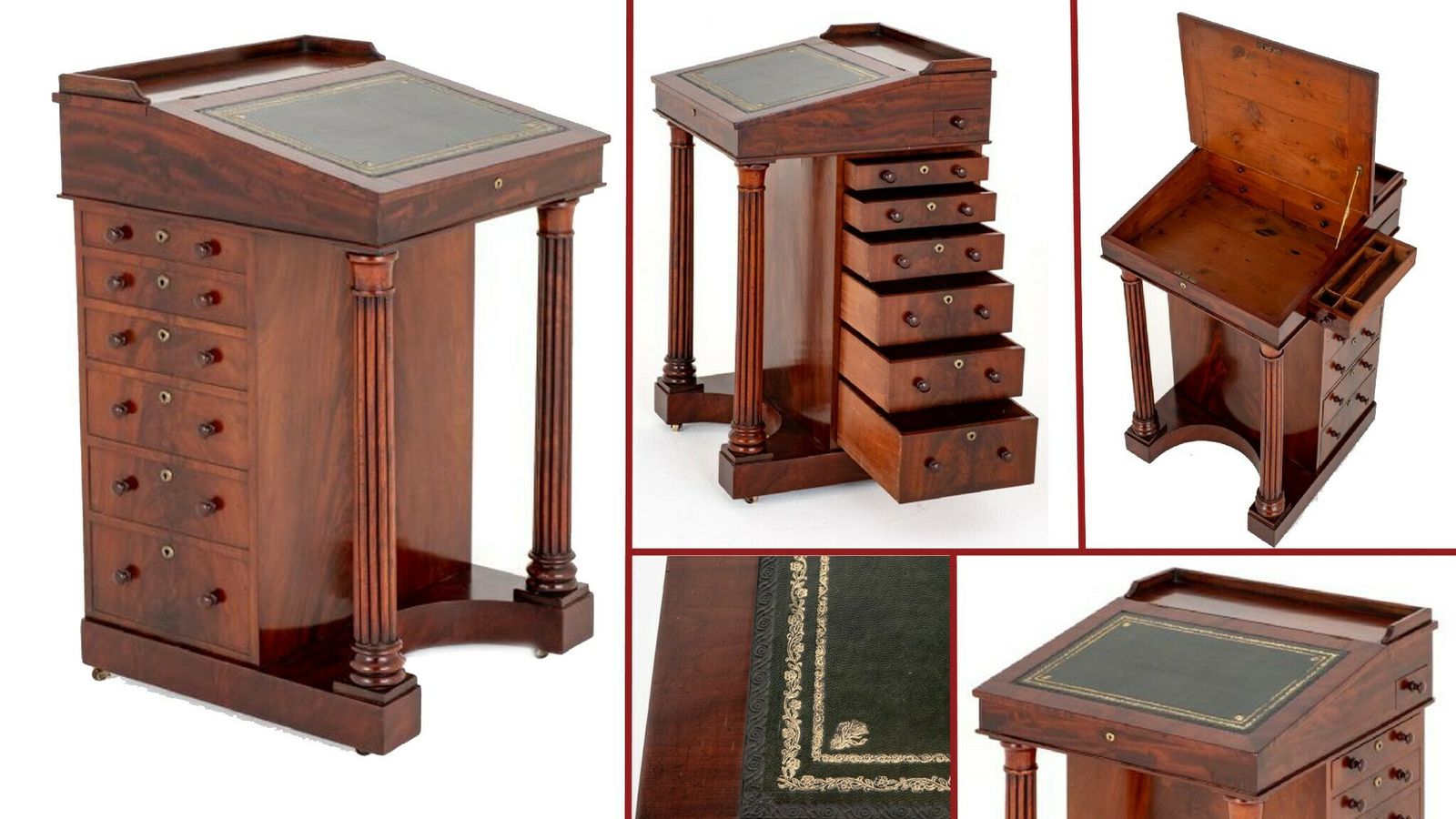 Period Regency Davenport Desk Mahogany