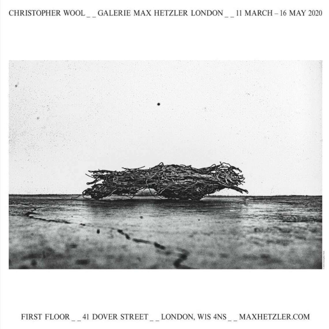 Authentic Christopher Wool Limited Edition Exhibition Poster   Installation   Original Museum Print 1 / 350